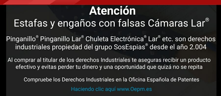 Aviso estafa camara lar pro-pc2